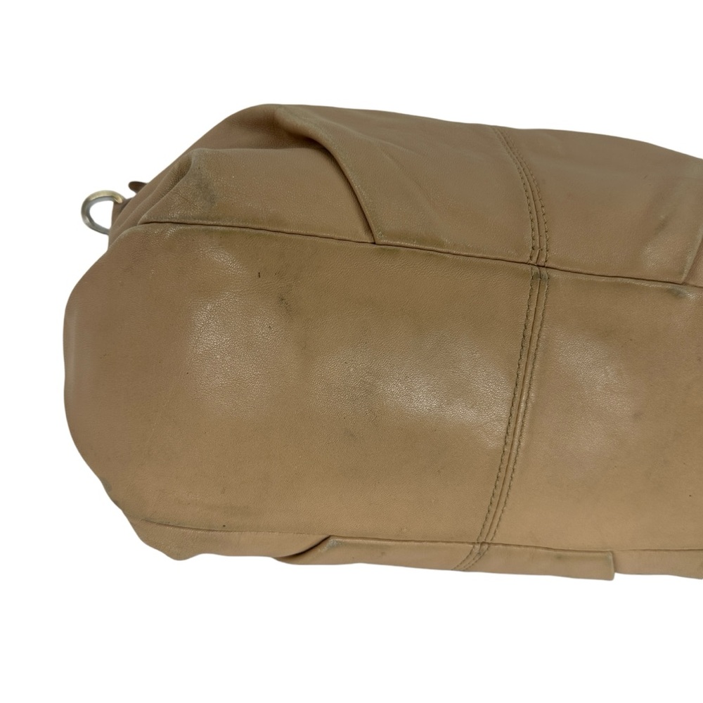 COACH Brooke 14142 Soft Tan Pebbled Leather Hobo Satchel Tote Handbag - Picture 13 of 17